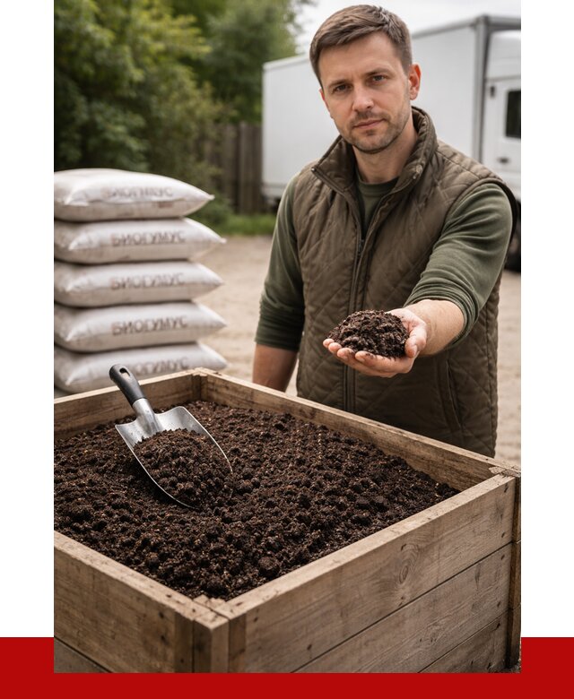 Купить биогумус в Михайловке с доставкой от 8642 р. за куб | ПРОНЕРУДМхл