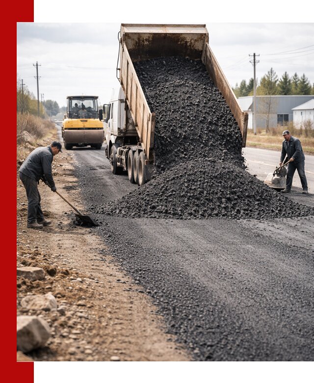 Асфальтовая крошка для дорог в Михайловке — поставка и доставка