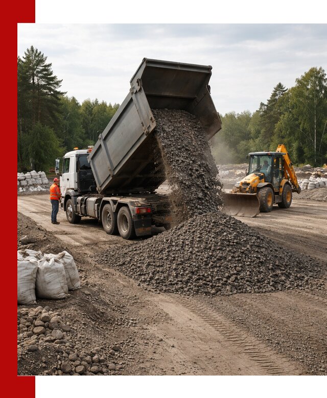 Доставка дробленого асфальта в Михайловке для дорожных работ