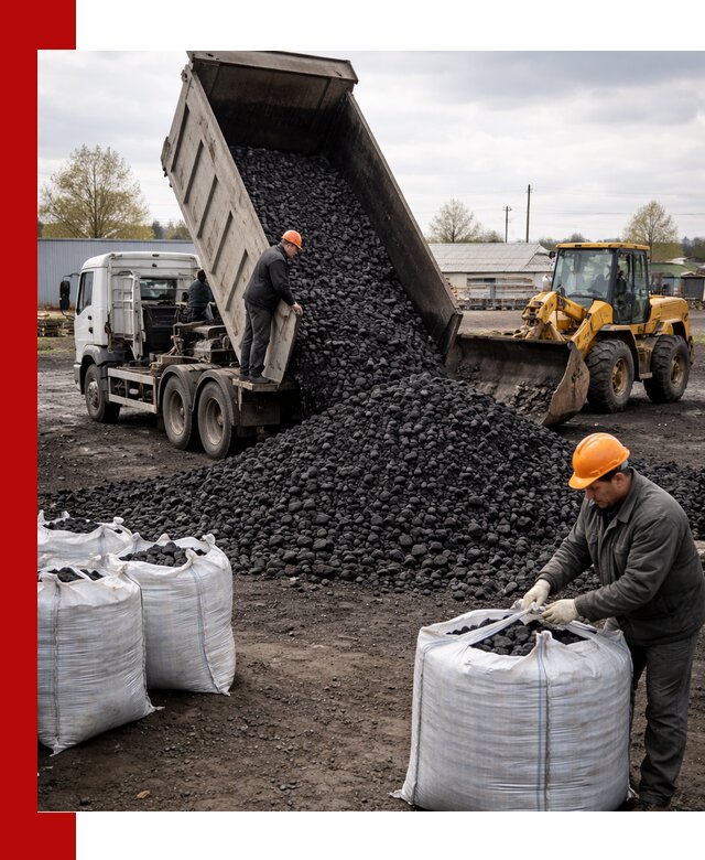 Доставка каменного угля в Михайловке оптом и в розницу