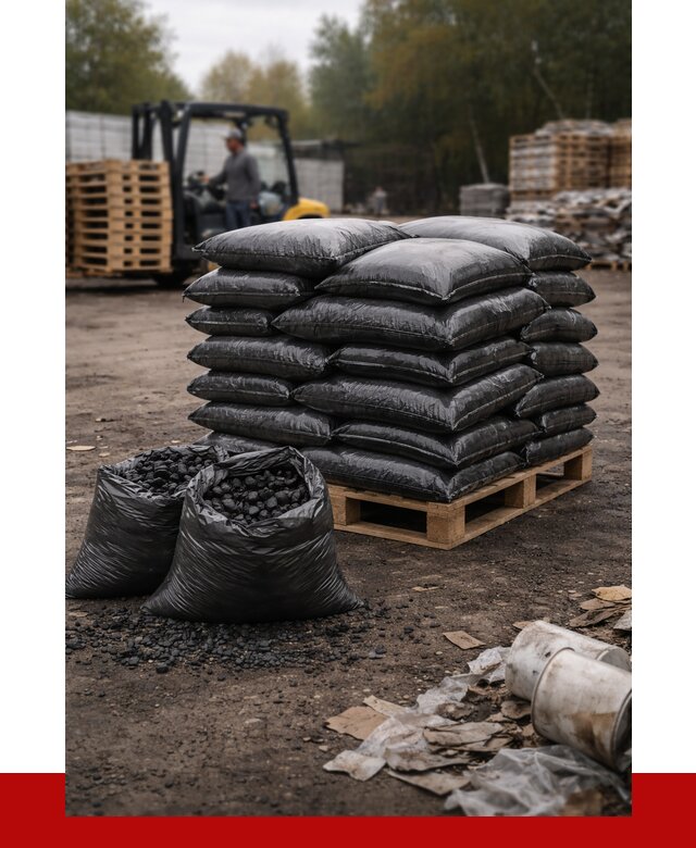 Купить уголь в мешках с доставкой в Михайловке от 7625 р. | ПРОНЕРУДМхл