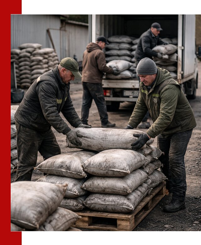 Доставка угля в мешках по выгодным ценам в Михайловке