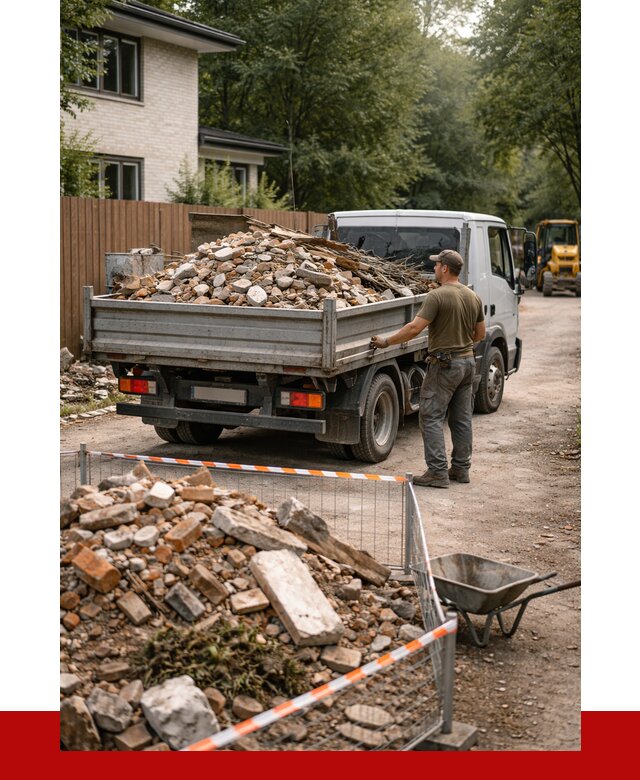 Вывоз строительного мусора с погрузкой в Михайловке от 7625 р | ПРОНЕРУДМхл