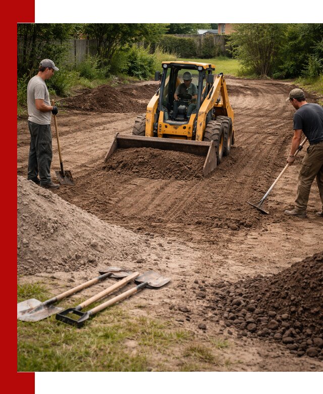 Планировка участка грунтом с вывозом и доставкой в Михайловке