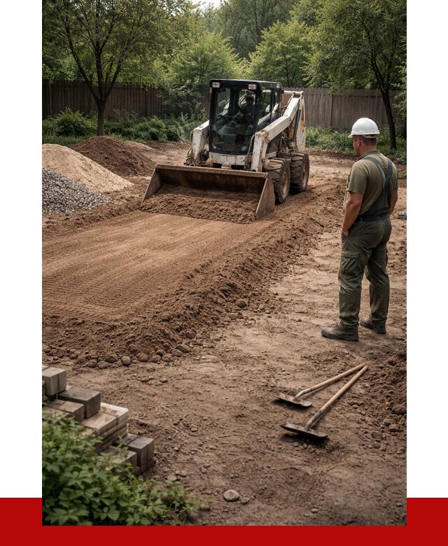 Выравнивание участка под ключ в Михайловке от 3558 р. | ПРОНЕРУДМхл