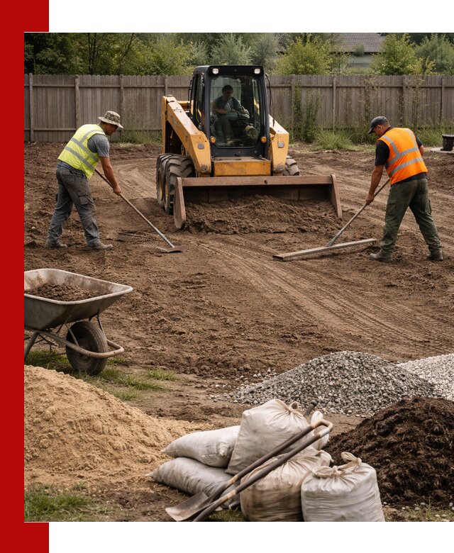 Выравнивание участка под строительство и благоустройство в Михайловке