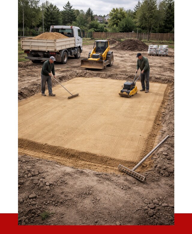 Устройство песчаной подушки в Михайловке от 4575 р. ПРОНЕРУДМхл