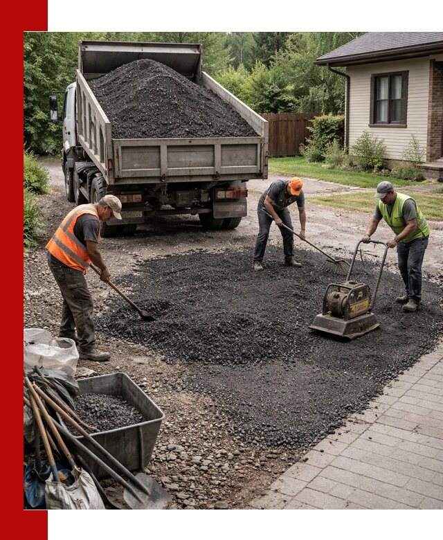 Асфальтовая крошка для двора с доставкой в Михайловке
